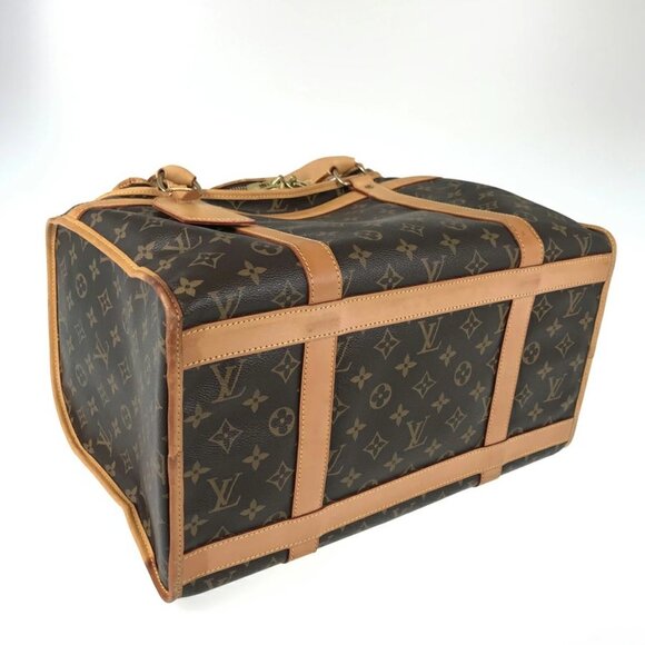 Authentic Louis Vuitton Sac Chien 40 Dog Carrier Monogram Pet Travel Bag Purse - Picture 7 of 16